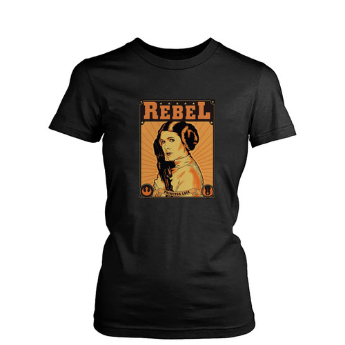 Charlie Bradbury's Princess Leia Rebels Vintage Womens T-Shirt Tee