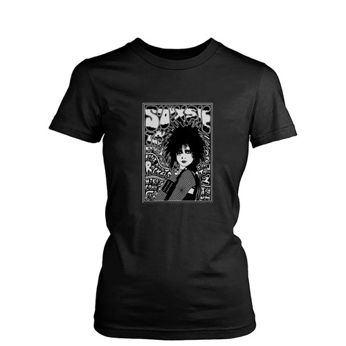 Eliteprint Siouxsie And The Banshees V1 Music Classic A3 Vintage Band Rock Blues Alternative Concert Music Womens T-Shirt Tee