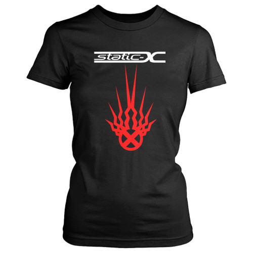 Static X Logo Rock Band Women's T-Shirt Tee
