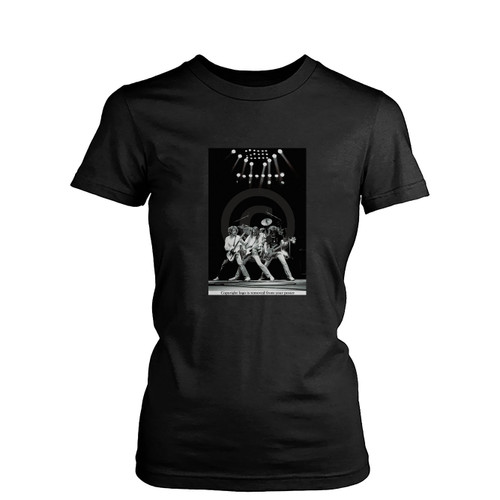 Huge Status Quo Live In Glasgow 1981 Womens T-Shirt Tee