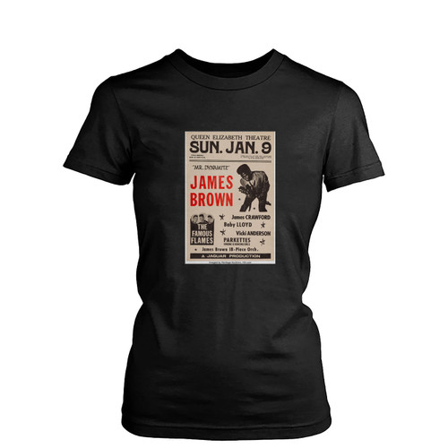 James Brown Queen Elizabeth Theatre Concert Womens T-Shirt Tee