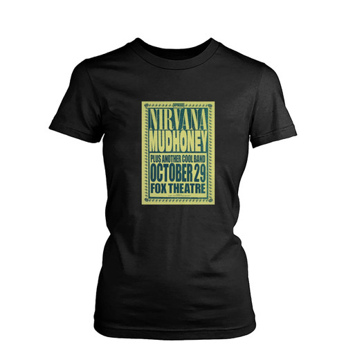 Nirvana Mudhoney Concert Womens T-Shirt Tee