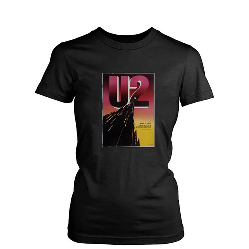 Original 1983 U2 Concert Womens T-Shirt Tee