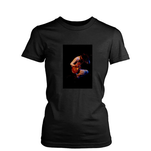 Pete Townsend Lead Guitar Of The Who His Famous Leap Womens T-Shirt Tee