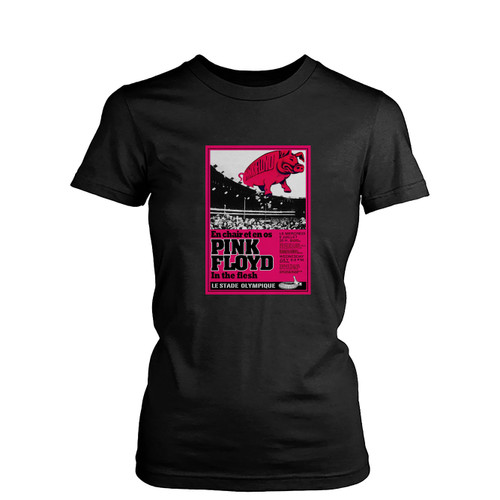 Pink Floyd French Concert Music Womens T-Shirt Tee