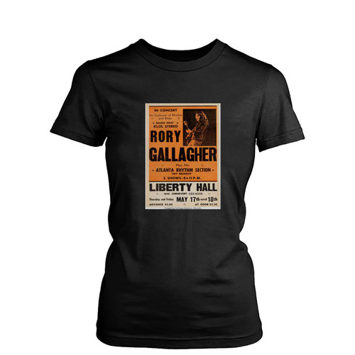 Rory Gallagher Liberty Hall Concert Womens T-Shirt Tee