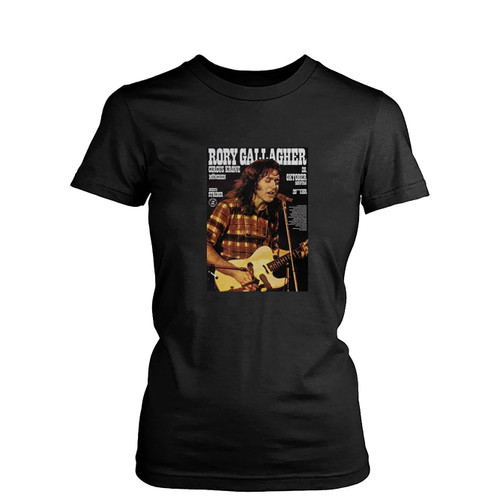 Rory Gallagher Tattoo 1973 Womens T-Shirt Tee