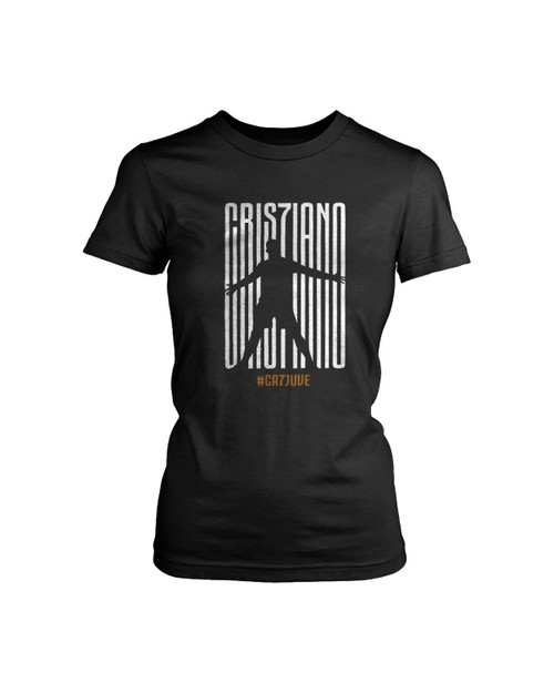 Cristiano Ronaldo Cr7 Juventus Bianco Nero Juve Women's T-Shirt Tee Cristiano Ronaldo Cr7 Juventus Bianco Nero Juve Women's T-Shirt Tee