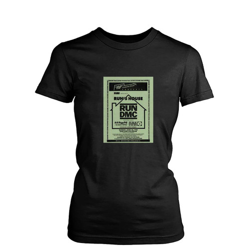 Run-D M C Vintage Concert Womens T-Shirt Tee