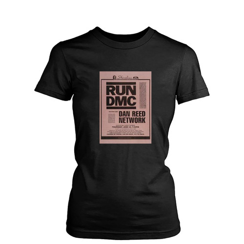 Run D M C Vintage Concert Womens T-Shirt Tee