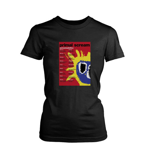 Screamadelica Tour 1 Womens T-Shirt Tee
