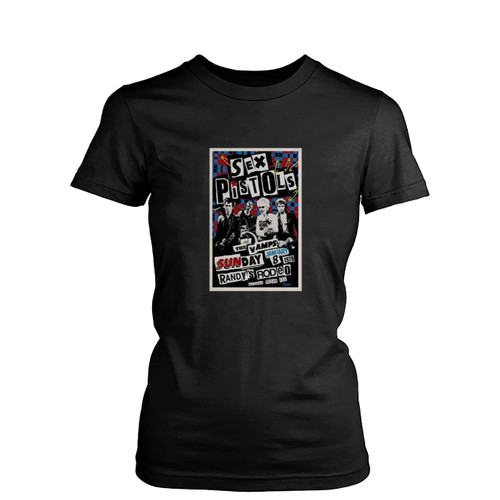 Sex Pistols Concert Womens T-Shirt Tee