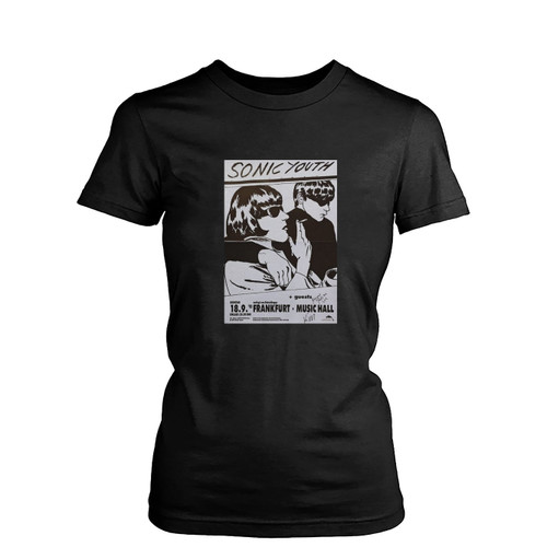 Sonic Youth At Frankfurt Music Hall Canvas Womens T-Shirt Tee