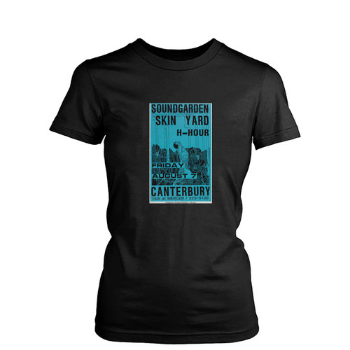 Soundgarden Canterbury Concert 1987 Womens T-Shirt Tee