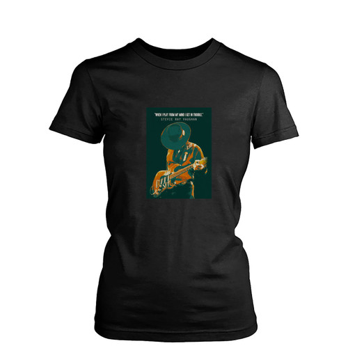Stevie Ray Vaughan4 Womens T-Shirt Tee