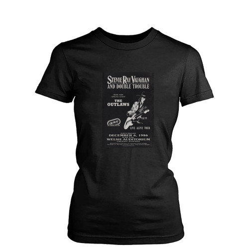 Stevie Ray Vaughan Vintage Concert Womens T-Shirt Tee