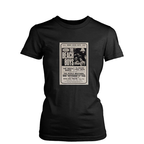 The Beach Boys 1968 Boston Concert Womens T-Shirt Tee