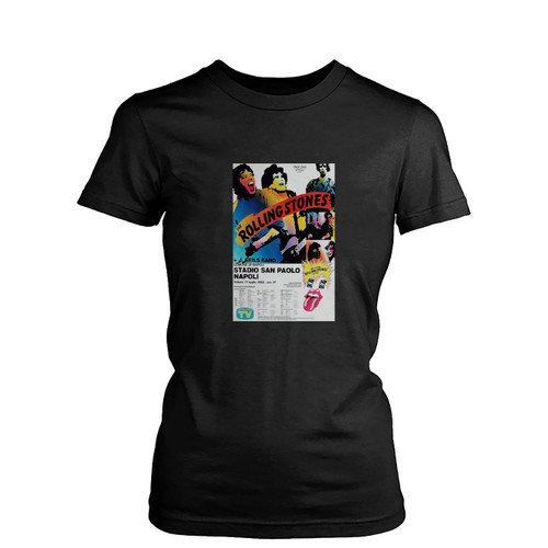 The Rolling Stones And J Geils Band Original 1982 Art Concert Womens T-Shirt Tee