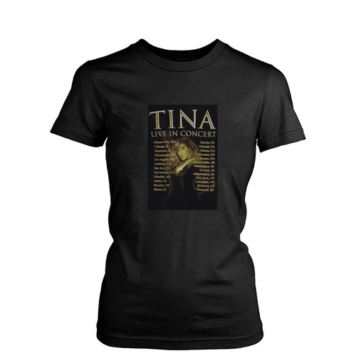 Tina Turner Live In Concert American Tour Womens T-Shirt Tee