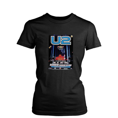 U2 Pop Tour German Concert Womens T-Shirt Tee