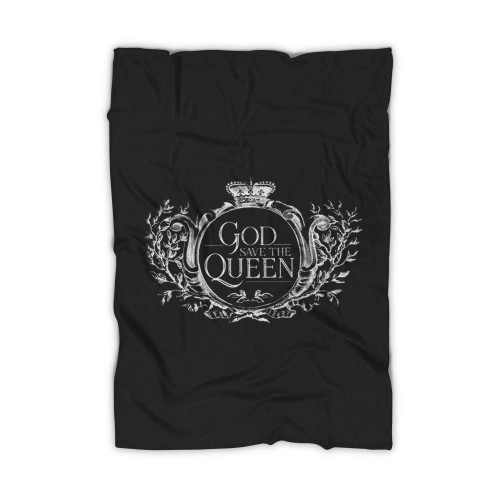 God Save The Queen Art Love Logo Blanket