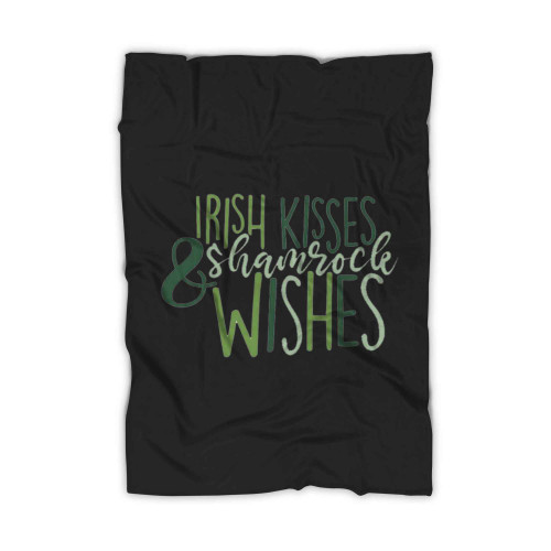 Irish Kisses And Shamrock Wishes Blanket