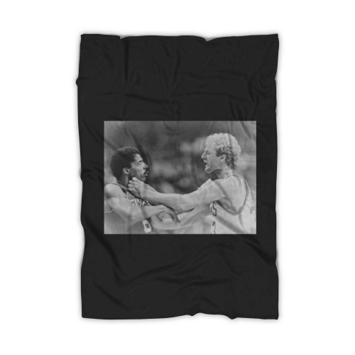 Larry Bird Choking Dr J Julius Erving Blanket