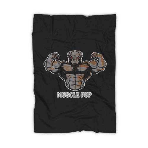 Muscle Pup Dog Love Blanket