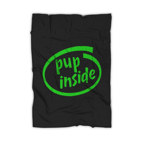 Pup Inside Art Blanket