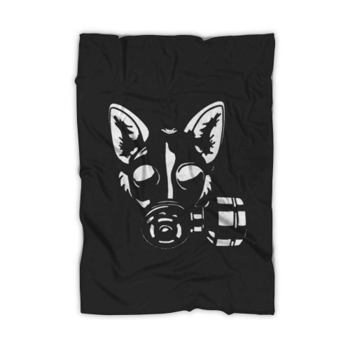 Puppy Gas Mask Blanket