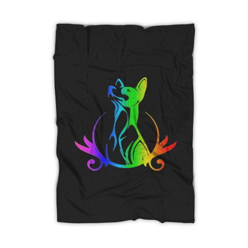 Rainbow Pup Blanket