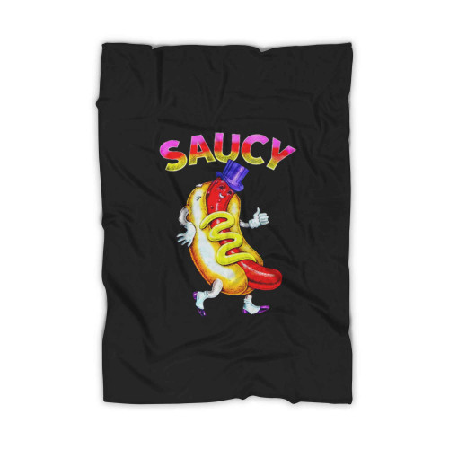 Saucy Sausage Art Blanket
