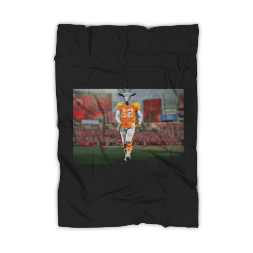 Tom Brady Goat Creamsicle Jersey Blanket