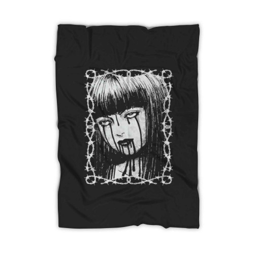 Bloody Tears Horror Manga Blanket