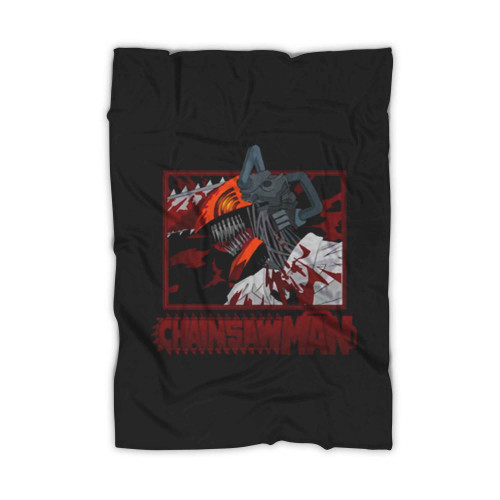 Chainsaw Anime Guy Blanket