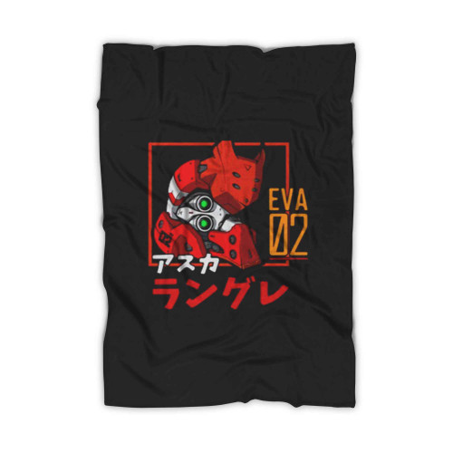 Eva 02 Chibi Evangelion Anime Blanket