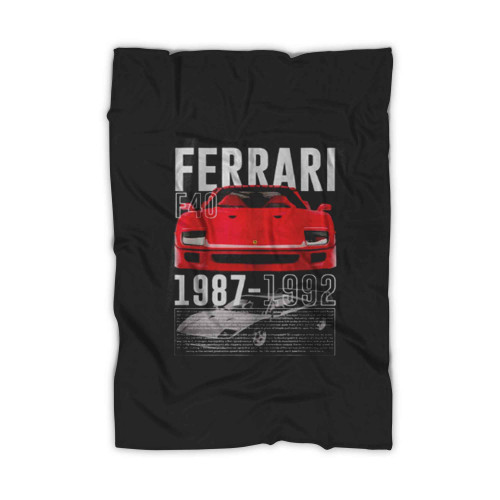 Ferrari F40 Aesthetic Blanket