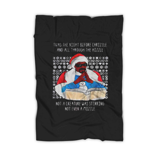 Funny Snoop Ugly Christmas Blanket
