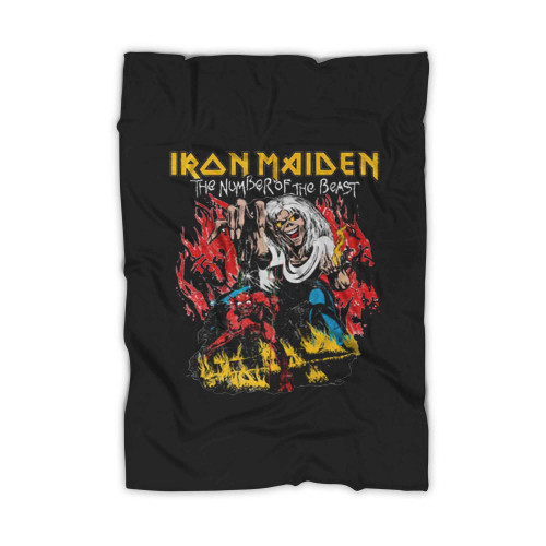 Iron Maiden The Number Of The Beast Studio Album Blanket