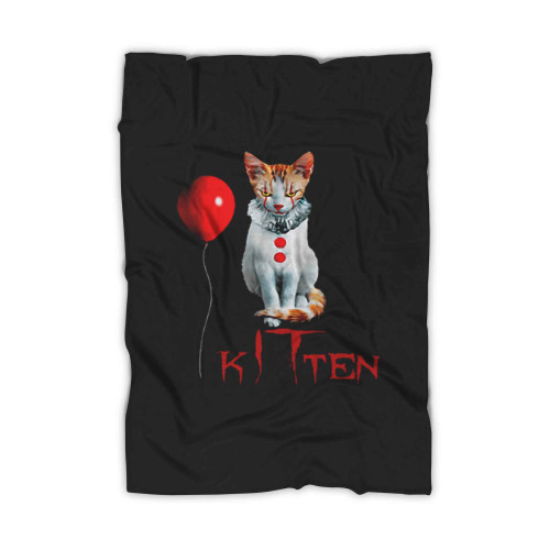 Kitten Clown Scary Blanket