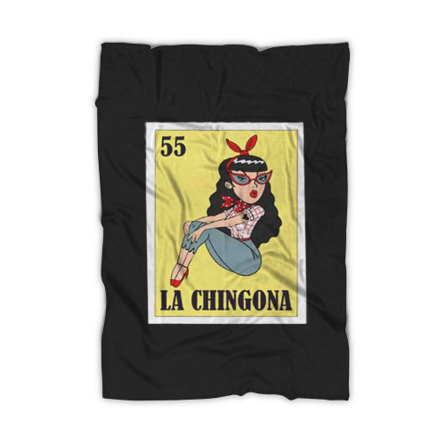 La Chingona Loteria De Mexico Mexican Bingo Essential Blanket