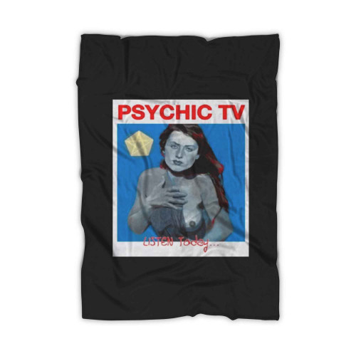 Psychic Tv Listen Today Art Love Logo Blanket