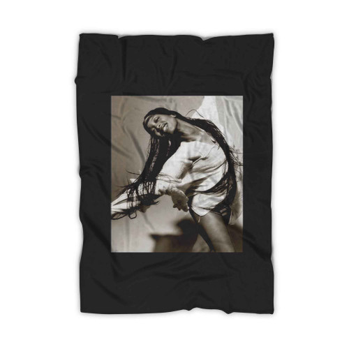 Singer Erykah Photoshoot Blanket