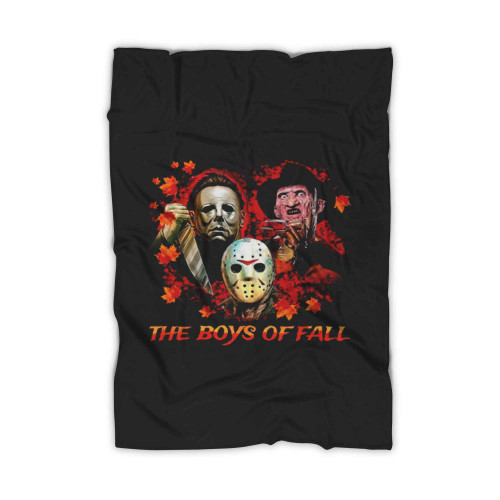 The Boys Of Fall Halloween Jason Freddy Serial Killers Blanket