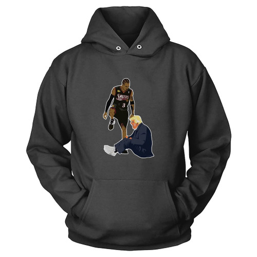 Allen Iverson The Stepover Stepping Over President Donald Trump Hoodie