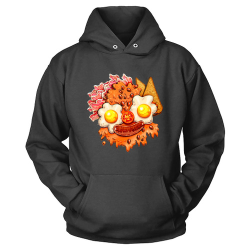 Bacon And Eggs Barry Breakfast Face Hoodie