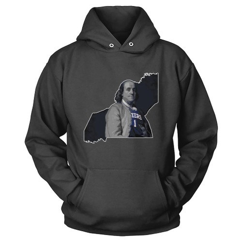 Ben Franklin Wearing James Harden Jersey Hoodie