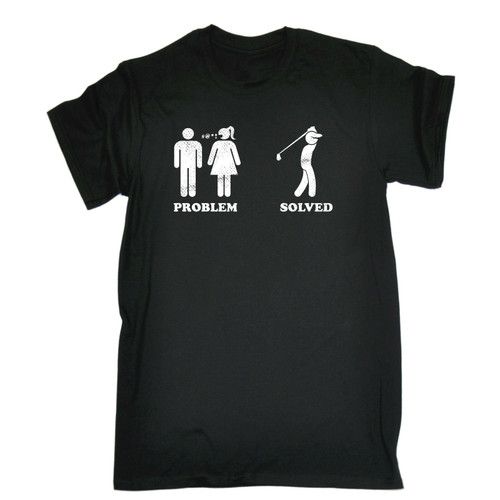 Problem Solved Golf Man's T-Shirt Tee Problem Solved Golf Man's T-Shirt Tee