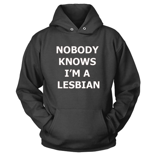 Nobody Knows Im A Lesbian Art Love Logo Hoodie