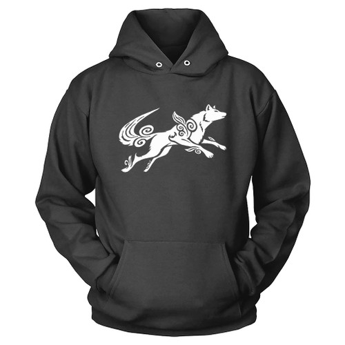 Okami Inspired Wolf Hoodie